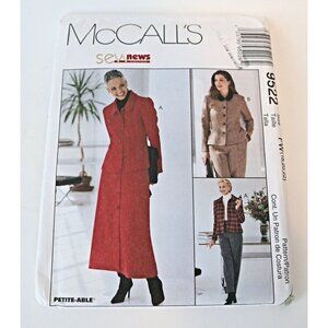 McCall's 9522 Sewing Pattern Misses' Lined Jacket Skirt Pants Size 18 20 22 Uncu